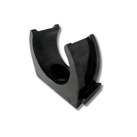 Evoges 20mm Black PVC U Clip Conduit Push in Saddle, Pack of 10