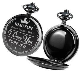 Son Gifts Black Obsidian Engraved Case Unique and Great Gift for Son from Dad or Mom