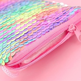 Gadpiparty 7 1 Mermaid Tail Bag Kids Jewelry for Girl Jewelry Party Favor Sequin Mermaid Bag Girls Purse Mermaid Tail Coin Purse Kids Mermaid Ring Dress up Cartoon Baby Bracelet