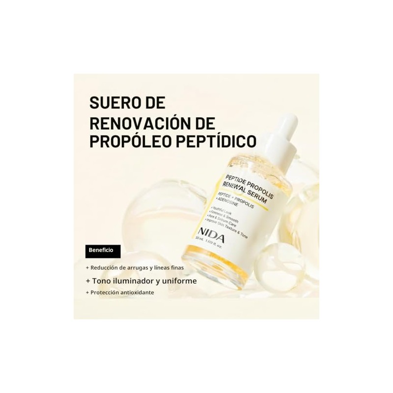 NIDA Peptide Propolis Renewal Serum | Peptide Complex, Propolis Extract,