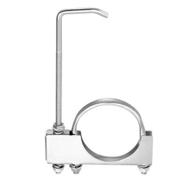 Exhaust Clamp, Muffler U-Bolt Clamps Universal Clamp On Exhaust Hanger Heavy Duty U Clamps U-Shaped Galvanized Pipe Clamps for Car Truck 2.5" Tail Pipe