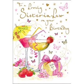 Piccadilly Greetings Birthday Card Sister in Law - 9 x 6 inches - Regal Publishing, C80179
