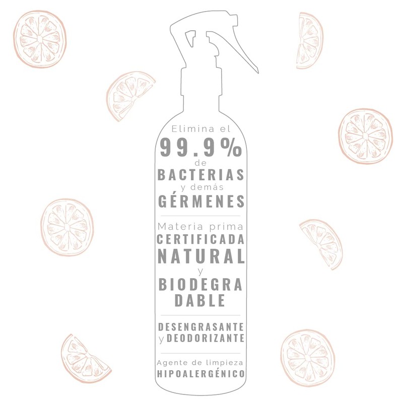 OH!GANICS., Limpiador Multiusos Aroma Naranja de 100 ml