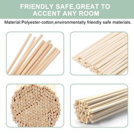 Wnspir100PCS Reed Diffuser Sticks,10 Inch Diffuser Reeds- Natural Rattan Wood Sticks Essential Oil Aroma Diffuser Sticks Refill Replacement for Aroma Fragrance(Natural Color 10inch)