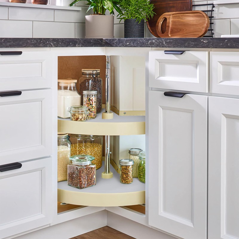ZDLS Lazy Susan Shelf Liner,Silicone Lazy Susan Liners for Kitchen