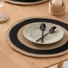 Set of 2 Round Jute Natural Handmade Placemats 38x38cm