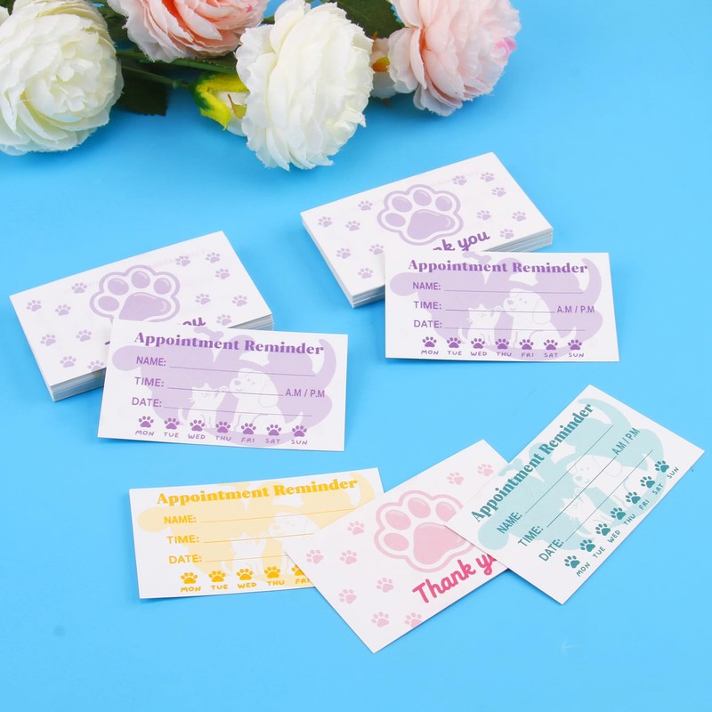 RUIFUU 240Pcs Pet Grooming Appointment Reminder Card