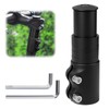 Bike Stem Riser Handlebar Extender 120mm,Aluminium Alloy Bicycle Fork Stem