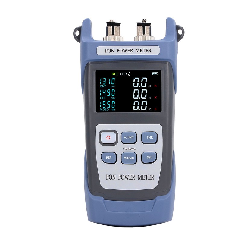 Fiber Optic Power Meter for APC Connector Color LCD Screen