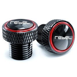 ZEXDDI 2PCS CNC M10x1.25 Motorcycle Mirror Hole Plugs Stock Mirrors Hole Screw Compatible with Rebel 1100 DCT CMX 1100 Rebel 500 300 CMX 300 CMX500 (Red)