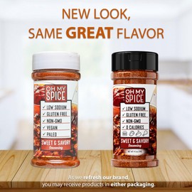 BBQ Rub - Gluten Free Sweet & Savory Seasoning for Chicken, Steak & Pork. Dried BBQ Sauce Powder with Paprika, Chili, Garlic, Sea Salt & Cayenne Pepper. Barbecue Rub Spice Mix for Every Meat 4.1oz