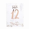 Luck and Luck Rose Gold Wedding Table Numbers 1-12