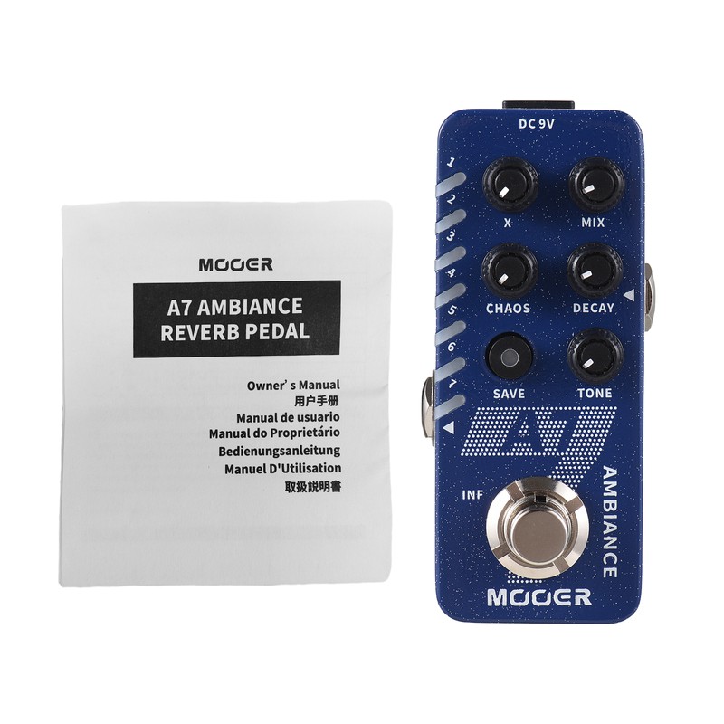 MOOER Guitar Ambiance Reverb Pedal Electric Guitar Effects Pedal 7