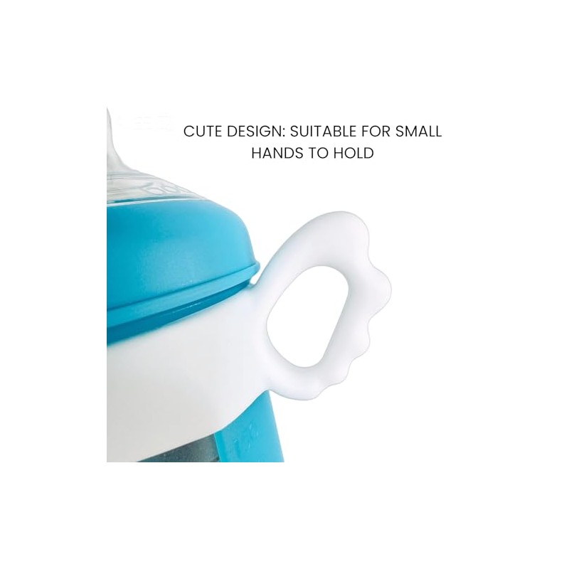 4 Pack Bottle Handles Compatible with Boon Nursh Reusable Silicone