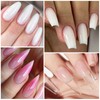 Poly Extension Gel Nail Kit, Clear White Pink Builder Nail