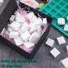 Sakolla Square Chocolate Mold, 40 Cavities Silicone Cube Mold for