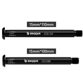 Thru Axles for Fox Suspension Forks 15mmX100mm, Aluminum Alloy Bike Hub Adapter Axle, Mountain and Road Bike Quick Release Bicycle Front Hub Thru Axle for Standard Bike Forks