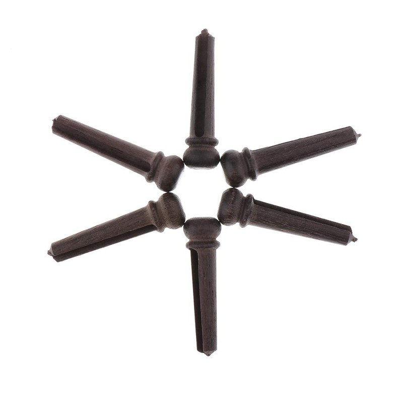 Alnicov 6PCS Guitar Bridge Pins,Rosewood Pins,Guitar Replacement Parts