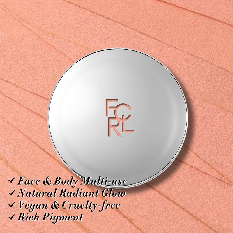 FOCALLURE Shimmer Face Highlighter Makeup Powder, Gel to Powder Glow