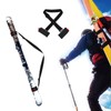 One Piece Elastic Ski Bands Velcro Strap Nylon Soft Snowboard