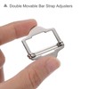 uxcell 8Pcs Metal Adjuster Slide Buckles, 30mm Webbing Strap Roller