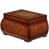 Nearly Natural 527 Decorative Lacquered Wood Chests, Set of 2,Brown,Small:
