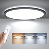 BLNAN LED Flush Mount Ceiling Light Fixture with Remote Control,