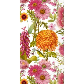 IHR Ideal Home Range Dinner Napkins Disposable 3-Ply Paper Hand Towels, 8.25" x 4.5", Maresa, 16-Count