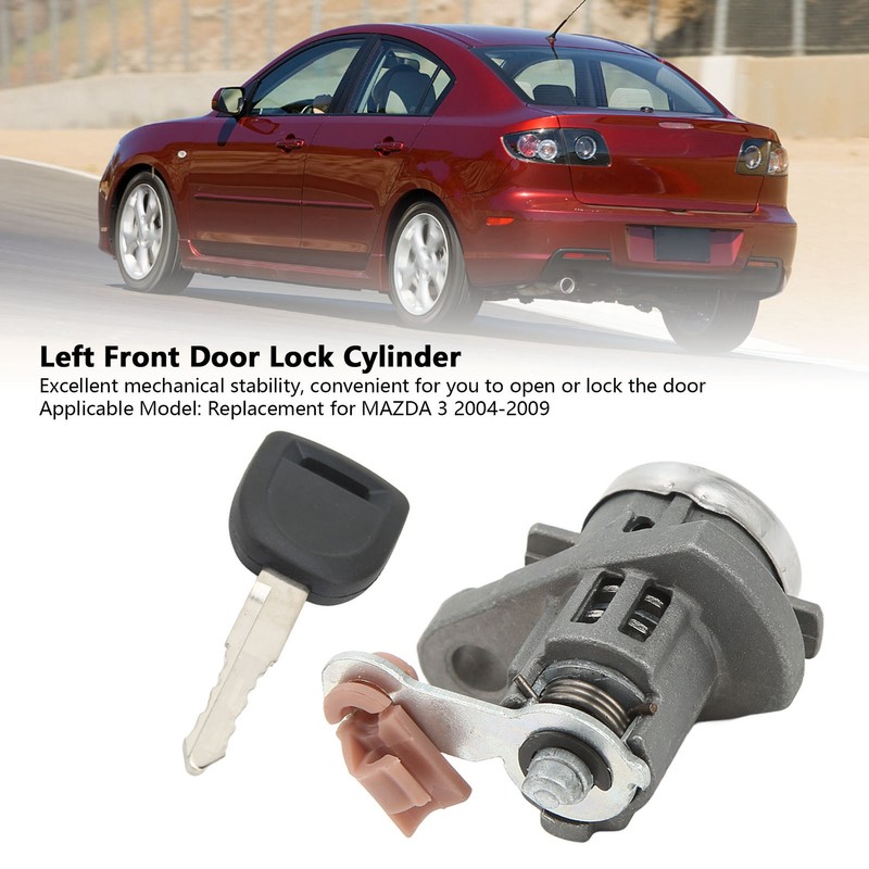 Left Front Door Lock Cylinder Zinc Alloy Excellent Mechanical Stability