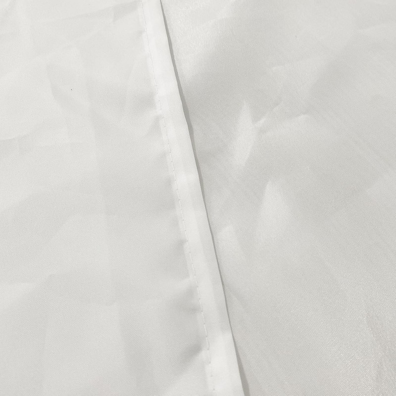 Tybraf White Split Shower Curtain for Bath Transfer Benches, Polyester