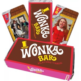 AQUARIUS Willy Wonka Chocolate Bar Premium Playing Cards – Willy Wonka Themed Deck