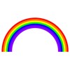 Rainbow Sticker Car Decal Bumper Sticker 7" Girls