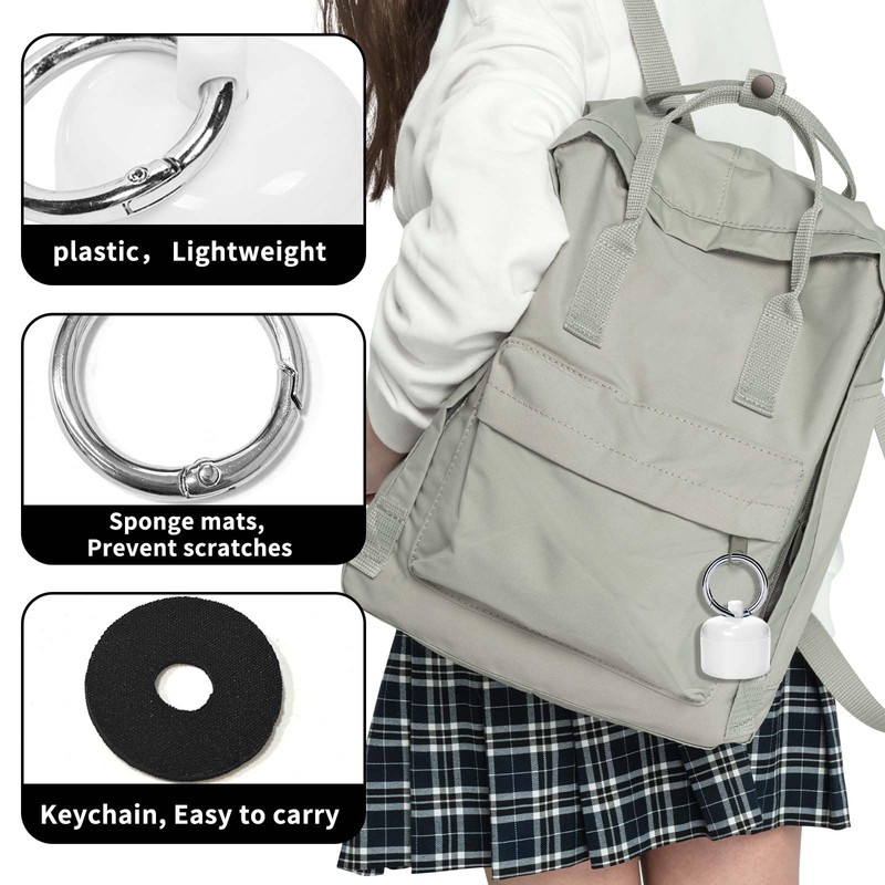 Ring Holder for Jewelry, Traveling Jewelry Holder with Keychain,Portable Ring