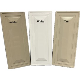 Vinyl/PVC 1.5" X 5.5" Decorative Fence Hole Cover/Plug (Tan)