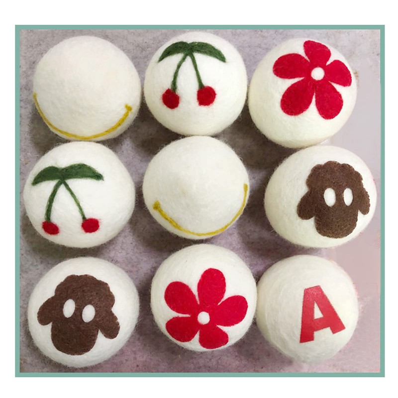 Wool Balls, Good Tensile Performance, Eliminate Odor, High Density, 6
