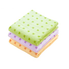 Kosugizen Value Bath Towel Clover 23.6 x 47.2 inches (60 x 120 cm), Set of 3 Colors