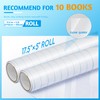 Yeplan 2 Pack Clear Contact Paper Roll for Books, 17.5in