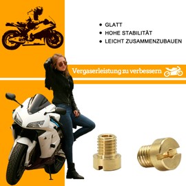 Carburettor Nozzles, 16 Pieces M6 Carburettor Nozzle Main Nozzle Set for 12 mm - 17.5 mm for Scooter Motorcycle, 55, 60, 65, 70, 75, 80, 85, 90, 95, 100, 105, 110, 115, 120, 125, 130