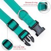 Reflective Dog Collar with Buckle Adjustable Safety Nylon Collars for
