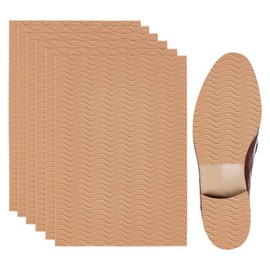 CRAFTYMELODY 6Pcs Self-Adhesive Silicone Shoe Bottom Protector Grips Anti-Slip Pads Rectangle Shoe Sole Protector Stickers for High Heels Boots Shoes Non-Slip Bottom Covers for Women Sandy Brown