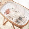 Ultra Soft Stretchy Jersey Knit Fitted Bassinet Sheets 3 Pack,