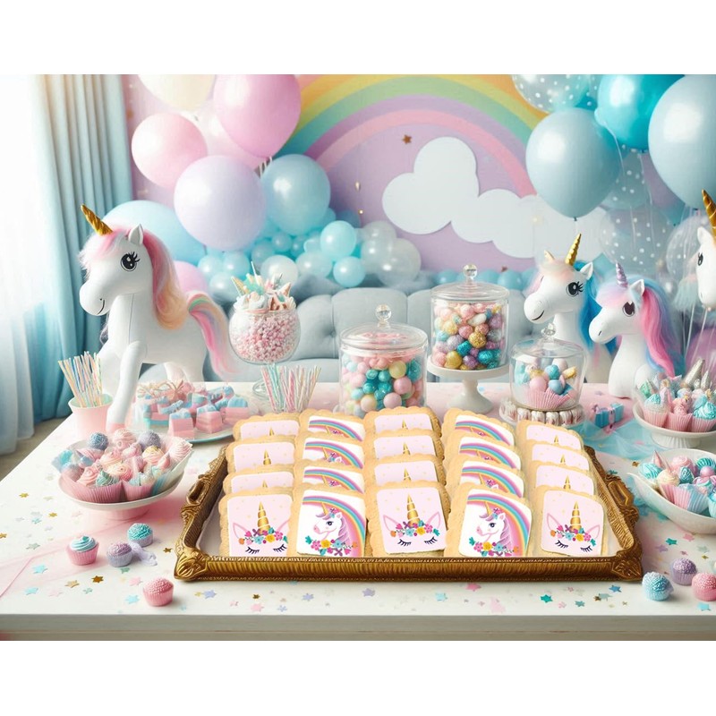 Unicorn Cookies Individually Wrapped Bulk For Kids Theme Birthday Party