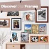 Frametigo - Silver Plated Black Photo Frame, 8"x10" (20x25cm) Photo