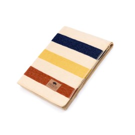 Chubbuck 100% Wool Blanket Camping (60" x 84") - Large Warm Blanket for Camping, Emergency, Outdoor Concerts and Home Use - Reversible, Fire Retardant, Soft and Warm Blankets for Winter (Lighthouse)