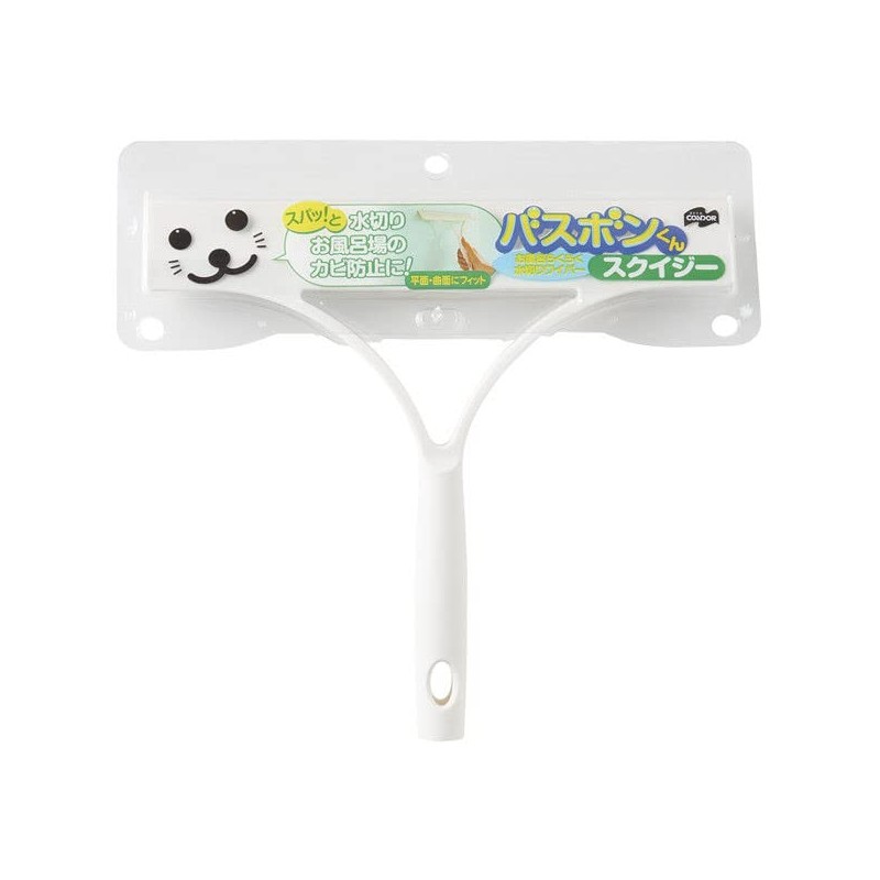 Yamazaki Sangyo 174348 Water Wiper, Bath Bon-kun, 1 Piece, White