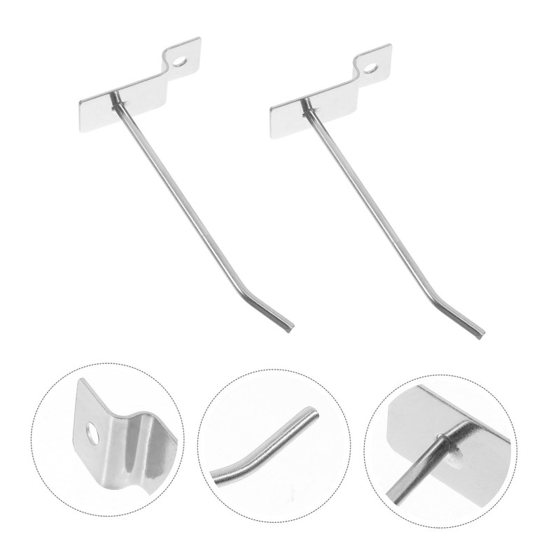 Hohopeti 20pcs Slatwall Hooks for Retail Display Sturdy Panel Hooks