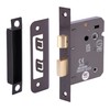 HANDLEZONE® 65mm (2 1/2 inch) Black Nickel Bathroom Lock for