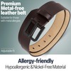 Full Grain Leather TSA Belt - Hypoallergenic, Adjustable, Nickel Free