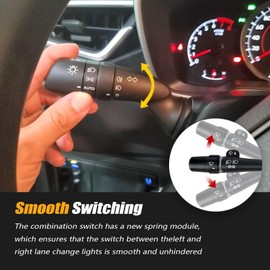 Turn Signal Headlamp Switch Dimmer Assembly Fit for Toyota Prius 2008-2013，Fit for Corolla 2009-2011，Fit for Highlander 2008-2019，Fit for RAV4 2008-2013，Fit for Scion xB 08-12#84140-47140 8414047140