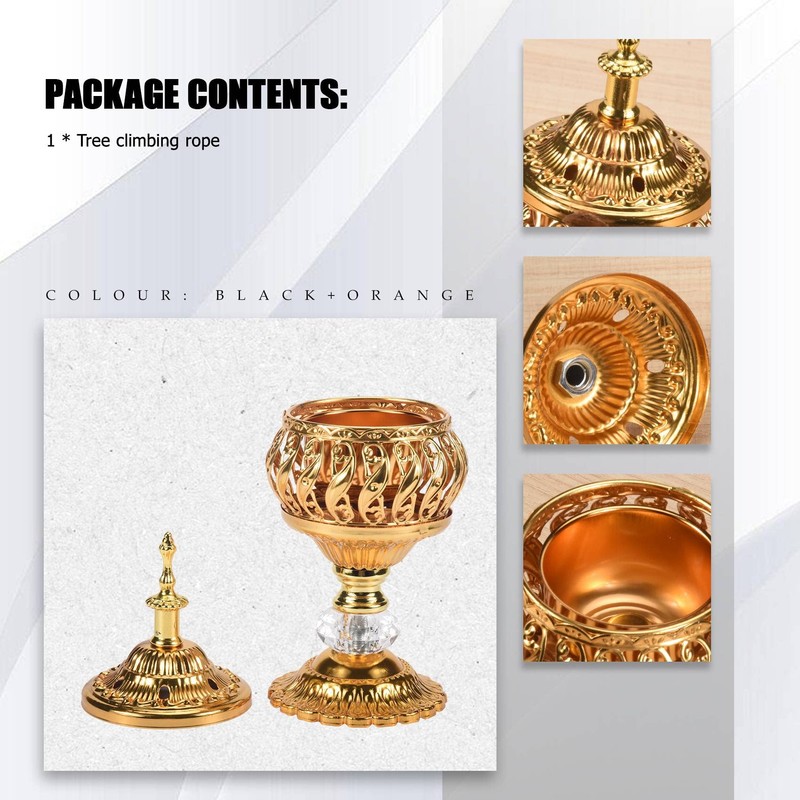 Hausdec Metal Arab Censer - Desktop Incense Burner for Sticks